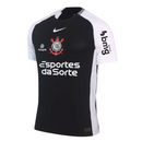 Camisa Corinthians Away 25/26 Jogador - Preta C/ Patrocínio