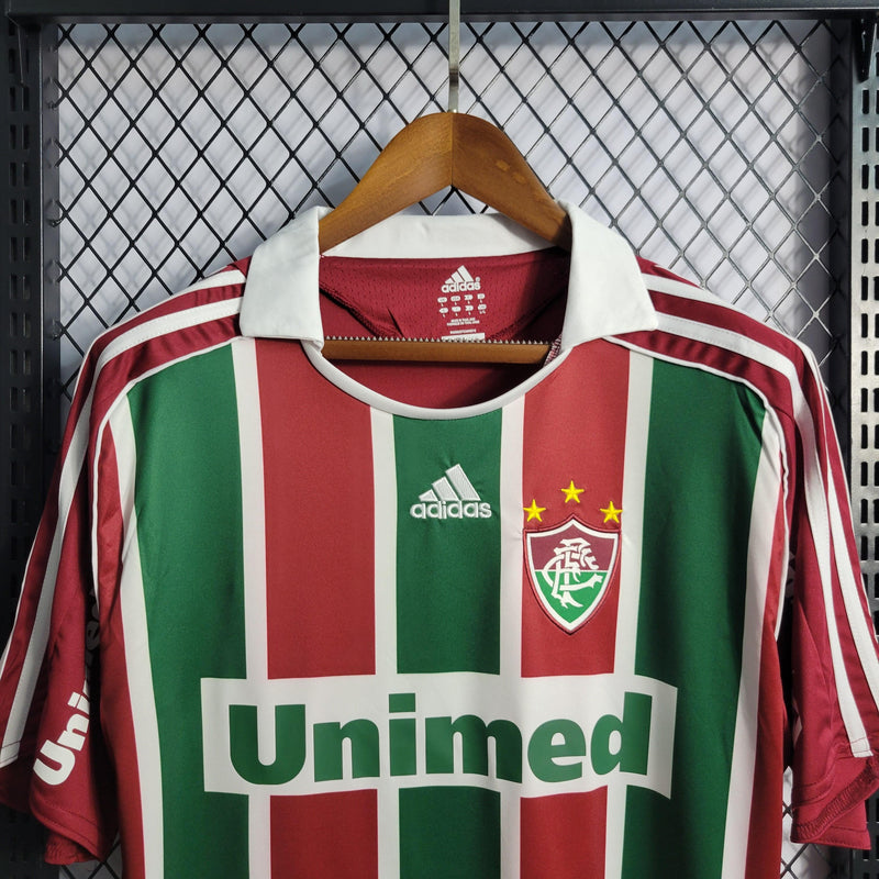 Camisa Fluminense Home 08/09 Retrô - Vinho e Verde