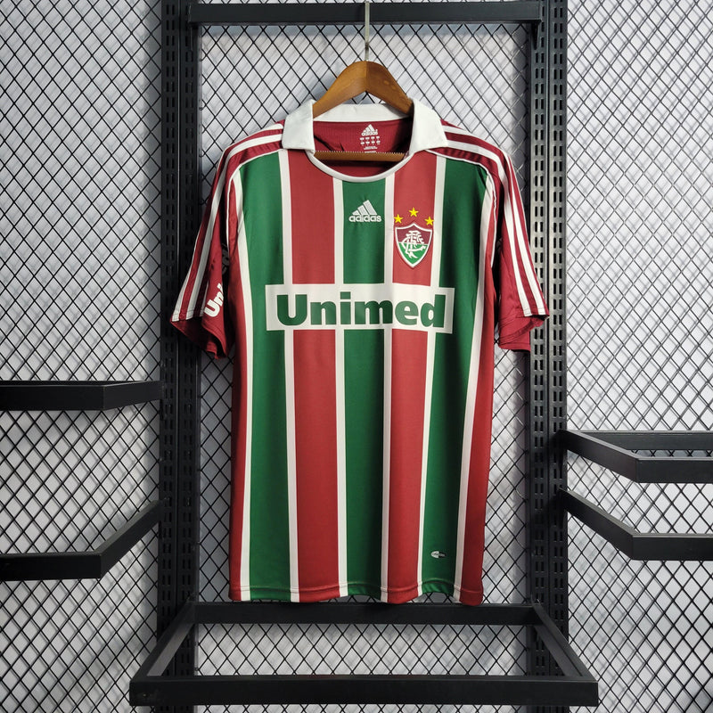 Camisa Fluminense Home 08/09 Retrô - Vinho e Verde
