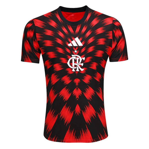 Camisa CRF Pré Jogo 25/26 - Preto e Vermelho