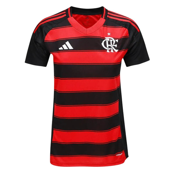 Camisa CRF Feminina Home 25/26 - Preta e Vermelha