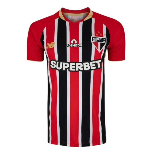 Camisa SPFC Away 25/26 - Vermelha e Preta
