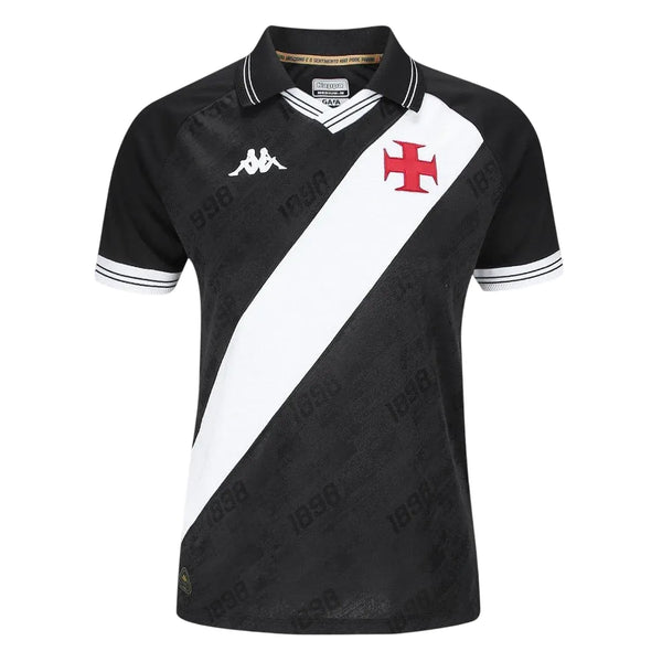 Camisa Vasco Feminina Home 25/26 - Preta e Branca