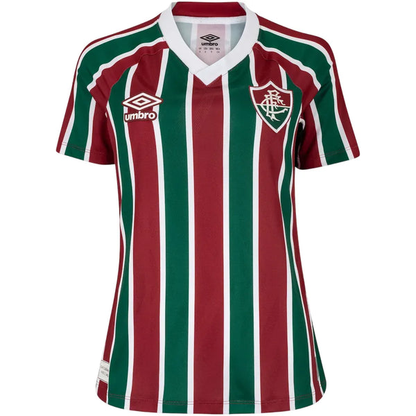 Camisa Fluminense Feminina Home 25/26 - Vinho e Verde