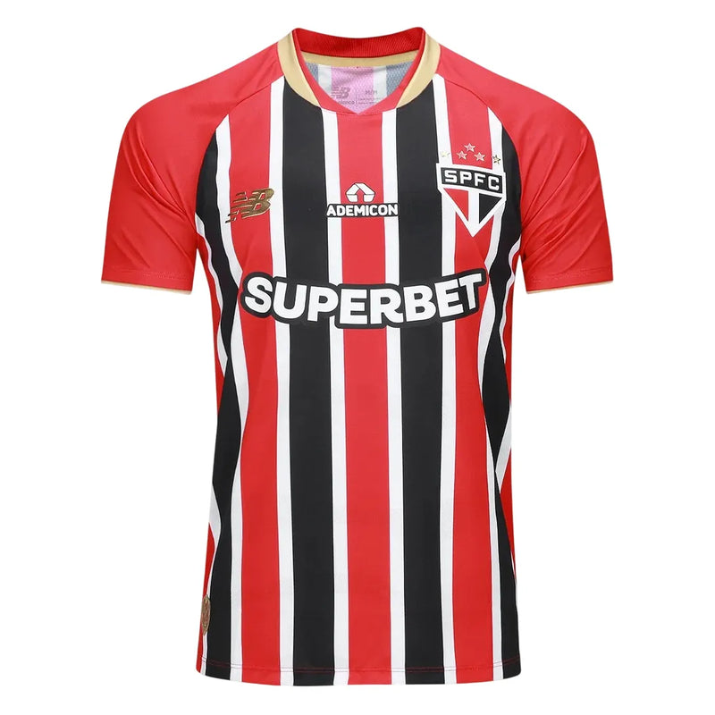 Camisa SPFC Away 25/26 Jogador - Vermelha e Preta