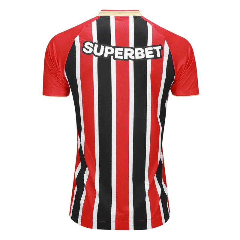 Camisa SPFC Away 25/26 Jogador - Vermelha e Preta